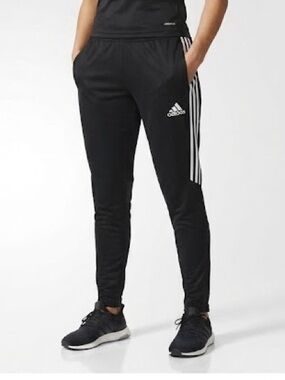 Women’s Adidas soccer pants, black and white, size xs, extra small